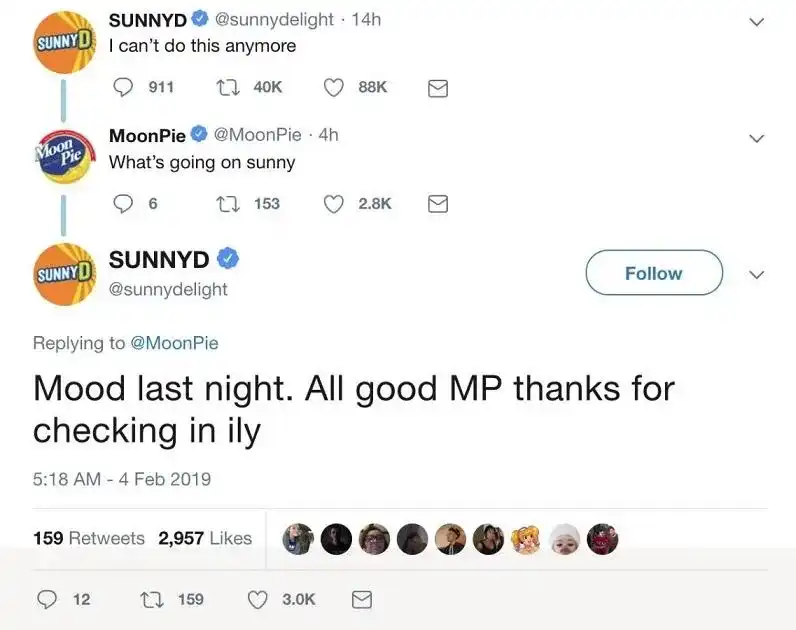 Sunny D tweets